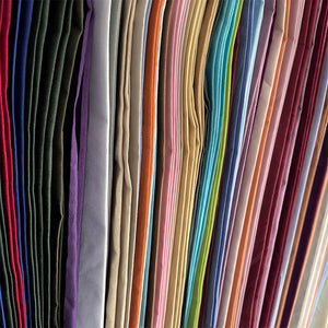 Solid dyed fabric